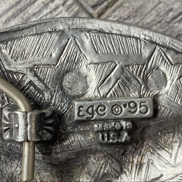 Vintage EGE 1995 pewter eagle belt buckle - Picture 4 of 4